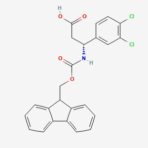 (R)-3-((((9H-Fluoren-9-yl)methoxy)carbonyl)amino)-3-(3,4-dichlorophenyl)propanoic acid