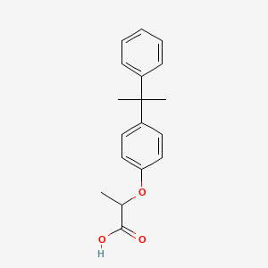 molecular formula C18H20O3 B1362612 2-[4-(2-Phenylpropan-2-yl)phenoxy]propanoic acid CAS No. 70757-66-3