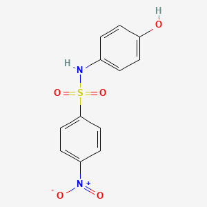 molecular formula C12H10N2O5S B1362613 N-(4-hydroxyphenyl)-4-nitrobenzenesulfonamide CAS No. 50994-51-9