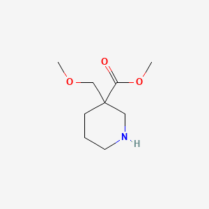 Methyl 3-(methoxymethyl)piperidine-3-carboxylate