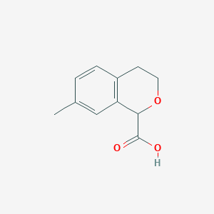 7-Methyl-3,4-dihydro-1H-2-benzopyran-1-carboxylic acid