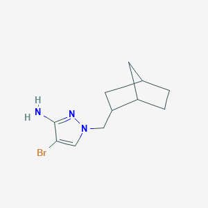 1-(Bicyclo[2.2.1]heptan-2-ylmethyl)-4-bromo-1h-pyrazol-3-amine