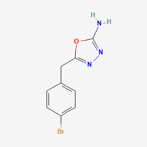 5-[(4-Bromophenyl)methyl]-1,3,4-oxadiazol-2-amine
