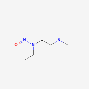 molecular formula C6H15N3O B13626181 [2-(Dimethylamino)ethyl](ethyl)nitrosoamine 