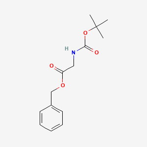 molecular formula C14H19NO4 B1362619 苄基 2-[{[(叔丁氧基)羰基]氨基}乙酸酯 CAS No. 54244-69-8