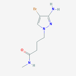 4-(3-Amino-4-bromo-1h-pyrazol-1-yl)-N-methylbutanamide