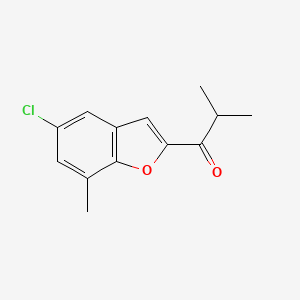 1-(5-Chloro-7-methylbenzofuran-2-yl)-2-methylpropan-1-one