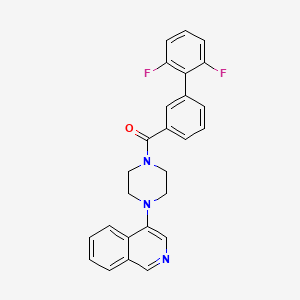 4-(4-{2',6'-Difluoro-[1,1'-biphenyl]-3-carbonyl}piperazin-1-yl)isoquinoline