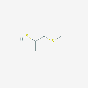 molecular formula C4H10S2 B13626270 1-(Methylthio)-2-propanethiol CAS No. 34143-77-6