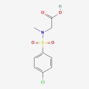 N-[(4-chlorophenyl)sulfonyl]-N-methylglycine