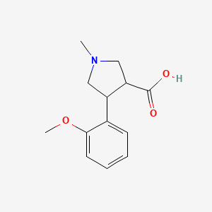 4-(2-Methoxyphenyl)-1-methylpyrrolidine-3-carboxylic acid