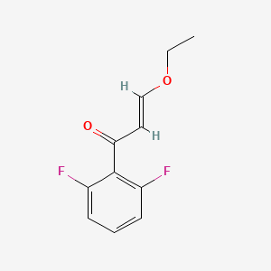 molecular formula C11H10F2O2 B13626330 1-(2,6-Difluorophenyl)-3-ethoxyprop-2-en-1-one 