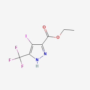 ethyl 4-iodo-5-(trifluoromethyl)-1H-pyrazole-3-carboxylate