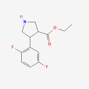 Ethyl 4-(2,5-difluorophenyl)pyrrolidine-3-carboxylate