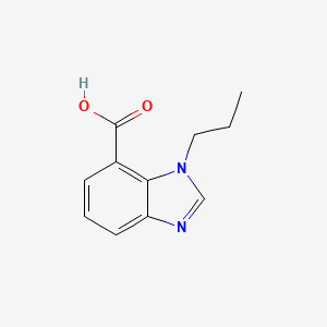 1-propyl-1H-1,3-benzodiazole-7-carboxylic acid