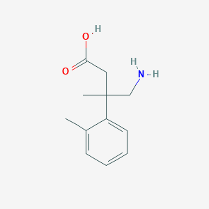 4-Amino-3-methyl-3-(o-tolyl)butanoic acid