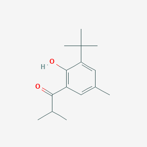 molecular formula C15H22O2 B13626453 1-(3-(Tert-butyl)-2-hydroxy-5-methylphenyl)-2-methylpropan-1-one 