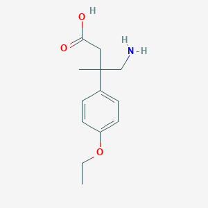 4-Amino-3-(4-ethoxyphenyl)-3-methylbutanoic acid