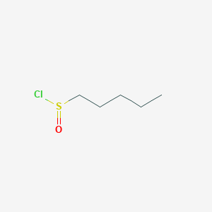 molecular formula C5H11ClOS B13626483 Pentane-1-sulfinic Chloride 