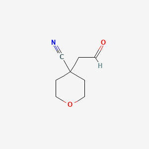 4-(2-Oxoethyl)oxane-4-carbonitrile