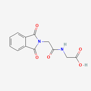 molecular formula C12H10N2O5 B1362656 N-((1,3-Dihydro-1,3-dioxo-2H-isoindol-2-yl)acetyl)glycine CAS No. 3916-40-3