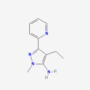 4-Ethyl-1-methyl-3-(pyridin-2-yl)-1h-pyrazol-5-amine