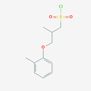 2-Methyl-3-(o-tolyloxy)propane-1-sulfonyl chloride