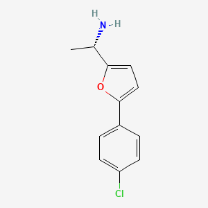 (1S)-1-[5-(4-chlorophenyl)furan-2-yl]ethan-1-amine