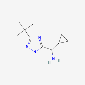 (3-(Tert-butyl)-1-methyl-1h-1,2,4-triazol-5-yl)(cyclopropyl)methanamine