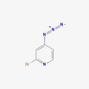 molecular formula C5H3BrN4 B13626662 4-Azido-2-bromopyridine 