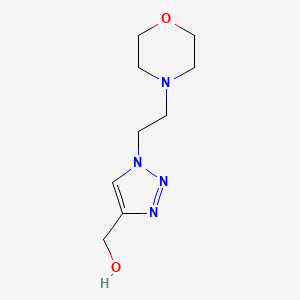 molecular formula C9H16N4O2 B13626675 (1-(2-Morpholinoethyl)-1h-1,2,3-triazol-4-yl)methanol 