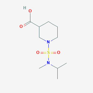 molecular formula C10H20N2O4S B13626682 1-(n-Isopropyl-N-methylsulfamoyl)piperidine-3-carboxylic acid 