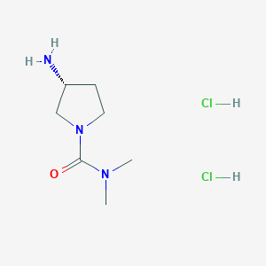 (3R)-3-amino-N,N-dimethylpyrrolidine-1-carboxamidedihydrochloride