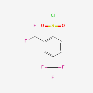 2-Difluoromethyl-4-(trifluoromethyl)benzenesulfonyl chloride