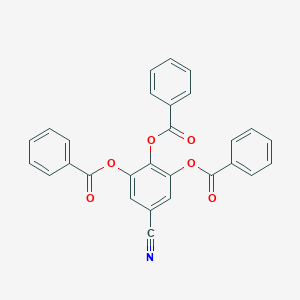 B136268 5-Cyanobenzene-1,2,3-triyl tribenzoate CAS No. 150443-15-5