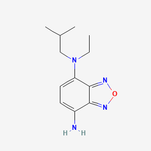 molecular formula C12H18N4O B13626826 n4-Ethyl-n4-isobutylbenzo[c][1,2,5]oxadiazole-4,7-diamine 