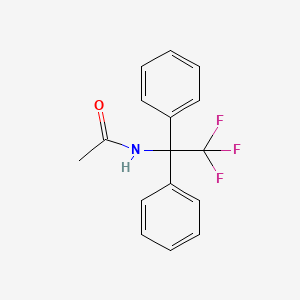 molecular formula C16H14F3NO B1362684 N-(1,1-Diphenyl-2,2,2-trifluoroethyl)-acetamide CAS No. 1995-76-2