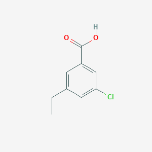 molecular formula C9H9ClO2 B13626869 3-Chloro-5-ethylbenzoic acid 