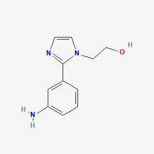 2-(2-(3-Aminophenyl)-1h-imidazol-1-yl)ethan-1-ol