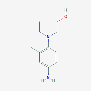 molecular formula C11H18N2O B1362691 2-[4-Amino(ethyl)-2-methylanilino]-1-ethanol 