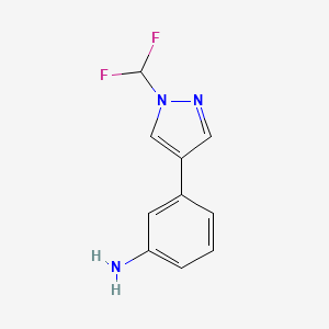 3-(1-(Difluoromethyl)-1h-pyrazol-4-yl)aniline