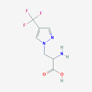 2-Amino-3-(4-(trifluoromethyl)-1h-pyrazol-1-yl)propanoic acid