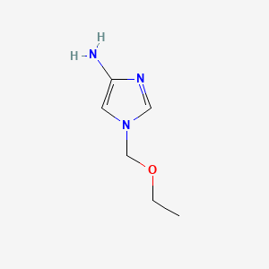 molecular formula C6H11N3O B13626933 1-(ethoxymethyl)-1H-imidazol-4-amine 