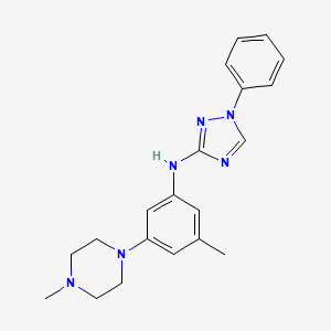 N-[3-methyl-5-(4-methylpiperazin-1-yl)phenyl]-1-phenyl-1H-1,2,4-triazol-3-amine