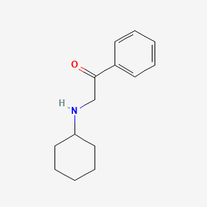 molecular formula C14H19NO B1362695 2-(Cyclohexylamino)-1-phenylethanone 