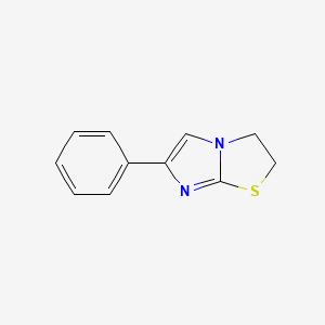molecular formula C11H10N2S B1362699 6-苯基-2,3-二氢咪唑并[2,1-b]噻唑 CAS No. 4335-28-8