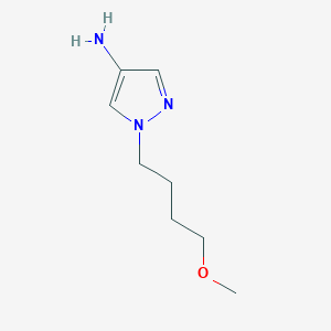 molecular formula C8H15N3O B13627020 1-(4-Methoxybutyl)-1h-pyrazol-4-amine 