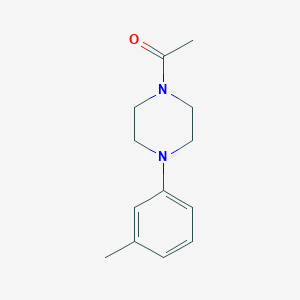 molecular formula C13H18N2O B1362703 1-[4-(3-Methylphenyl)piperazin-1-yl]ethanone 