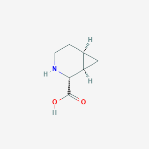 molecular formula C7H11NO2 B13627041 (1R,2R,6R)-3-Azabicyclo[4.1.0]heptane-2-carboxylic acid 