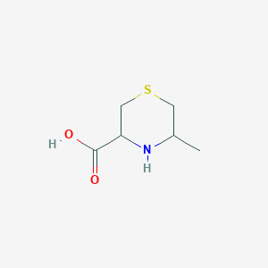 molecular formula C6H11NO2S B13627057 5-Methylthiomorpholine-3-carboxylic acid 